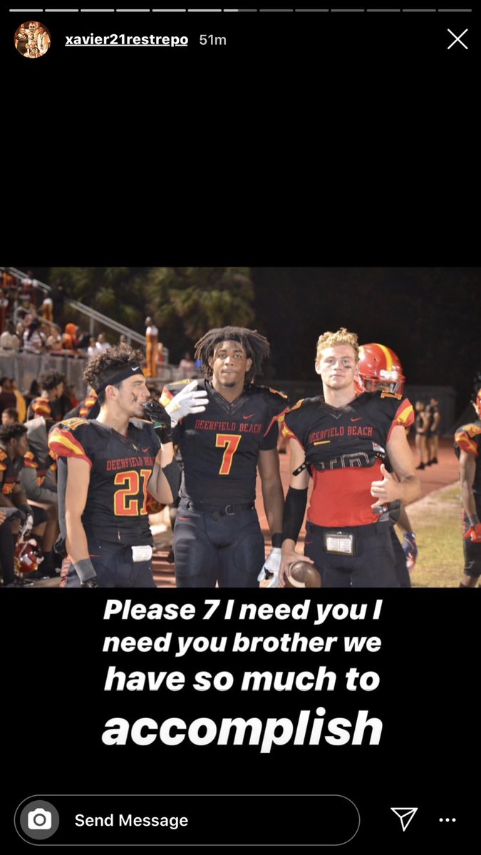XavierRestrepo1's tweet photo. I’m so hurt ... I love you 7 💔🦁 https://t.co/E02E713Zia