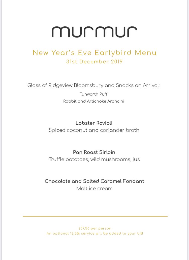Murmur_Beach's tweet photo. Last couple spots available for New Years Eve at Murmur tomorrow night! 

First sitting from 6pm, second sitting from 8:45.

The menu looks delicious, we’re in for a treat of a night 😋

Just book on our website 😀 https://t.co/dObVyMSAJR
