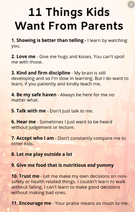 FamilyService3's tweet photo. Do you ever wonder what it is that your children want? Here are 11 things your child desires from you.
#11things #fsa #fsahc #healthyfamilies #familyfirst #whatchildrenwant #whatchildrenneed https://t.co/PsDxAFDo7x