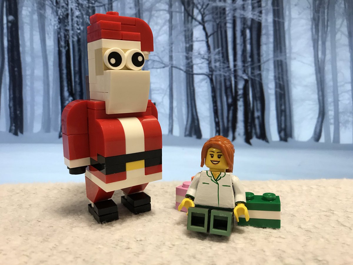 JodyDennisOT's tweet photo. A Merry Christmas and a happy new year from #LegoOT and the @WrekinWards AHPs, doing #LegoTherapy today the festive way!! @mpftnhs https://t.co/N9BD1q2XRZ