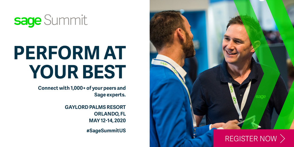 SageUSAmerica's tweet photo. We're bringing #SageSummitUS and its 50+ breakout sessions to #OrlandoFL May 12-14, 2020 to help you perform at your best. Save up to $300 on registration through February 10.

Learn more and register today. https://t.co/nl5MIsHvsD https://t.co/LRPYsTJ9ki