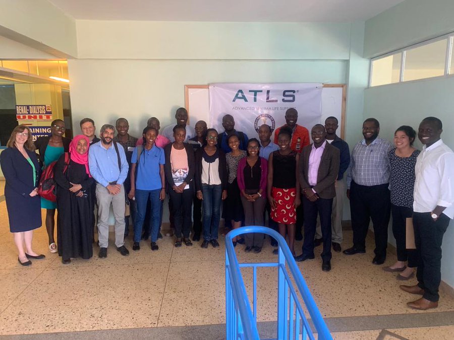Trainees who successfully completed the first 10th Edition #ATLS course in Kenya