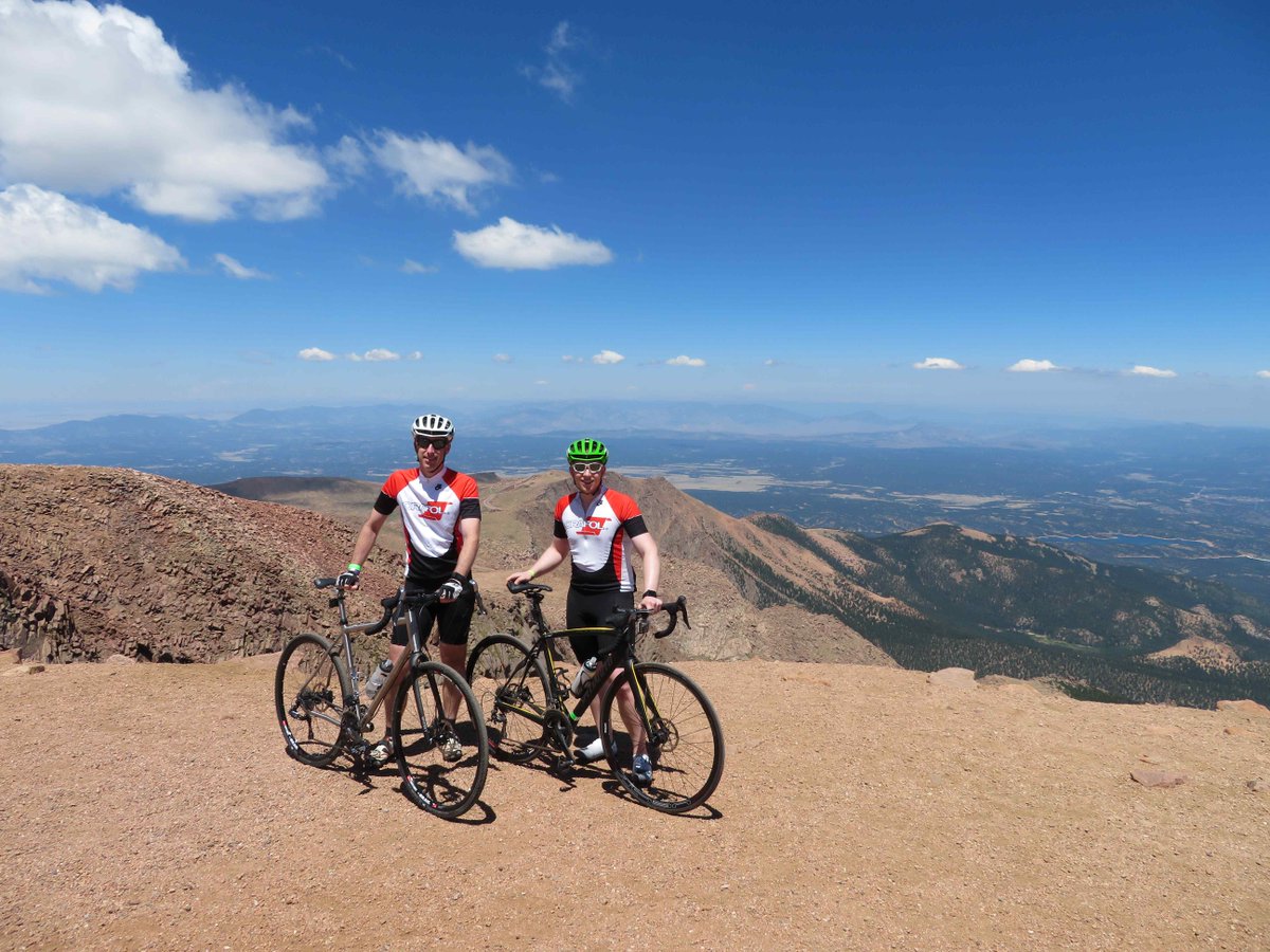(This past summer) ORAFOL Employees Jeff Staniunas, Technical Manager, and John Sawn, Process Engineer cycled to the top of Pike’s Peak, Colorada!
Elevation of 14,000+ feet.

As we prepare for 2020,  Jeff and John remind us to aim high and live without limits! #2020withORAFOL