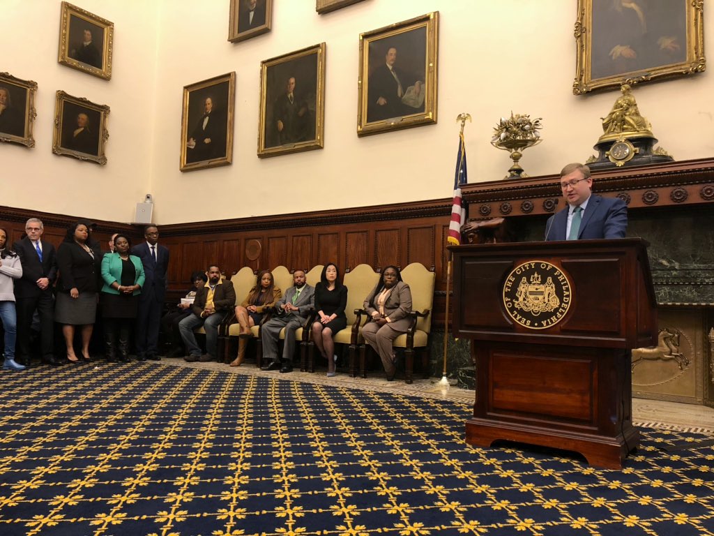 Darrell_Clarke's tweet photo. Happening now: Watch the announcement of new @PhillyPolice Commissioner Danielle Outlaw live.

https://t.co/pFz3hY8EGN https://t.co/XQ81ycaXGw