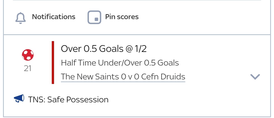 MainEventTips's tweet image. 🕑 Inplay single (football)
🇬🇧 WALES premier league
TNS v Cefn Druids

📊 Over 0.5 first half goals
💰 Stake 10% bank @ 1/2 (Skybet)