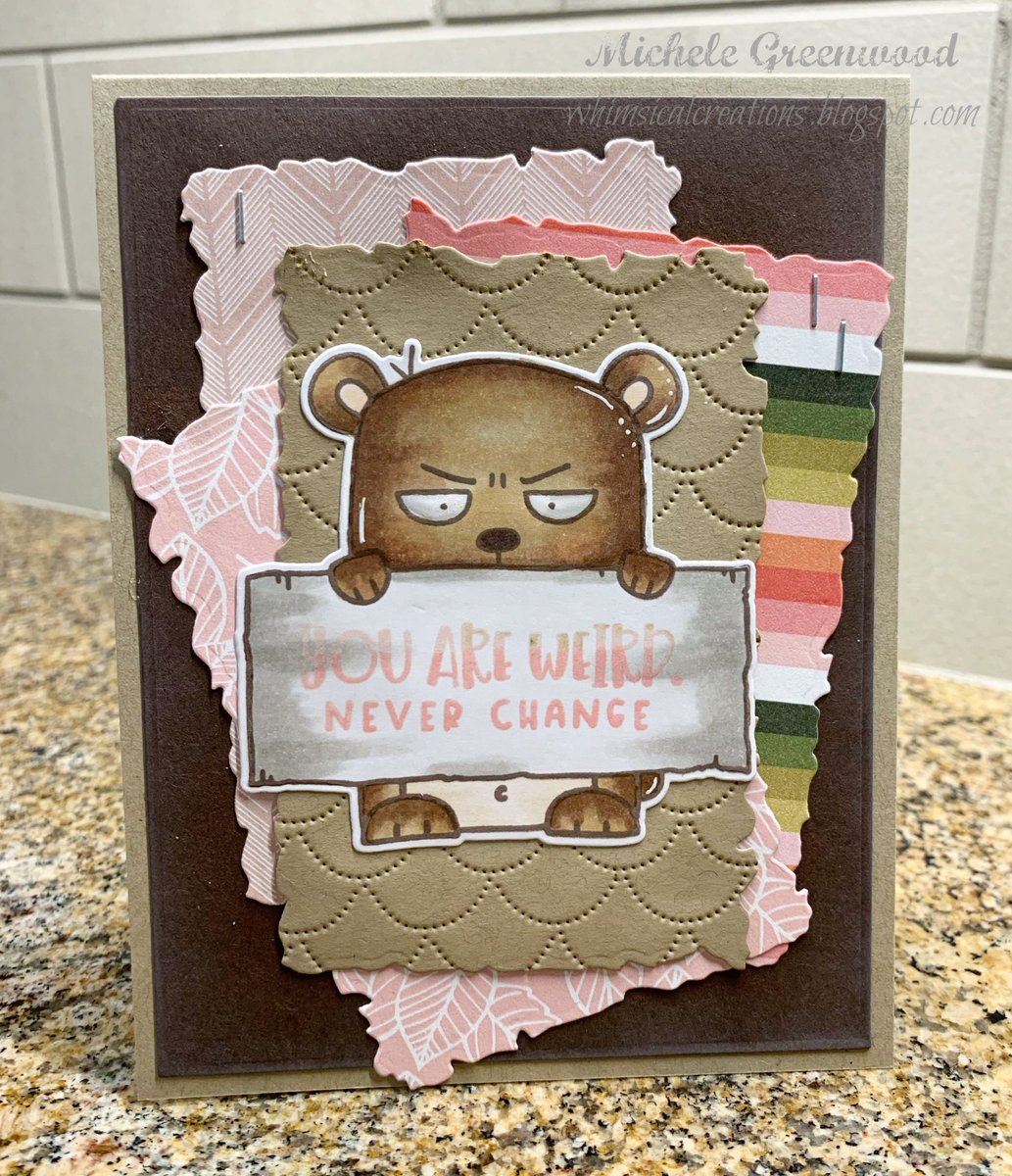 whimsycreation's tweet photo. You are weird... LOL
#tayloredexpressions #biggrumpy #funny #handmadegreetingcard #copics #cas
https://t.co/SyHT1JLuEK https://t.co/5flvV2wKmj