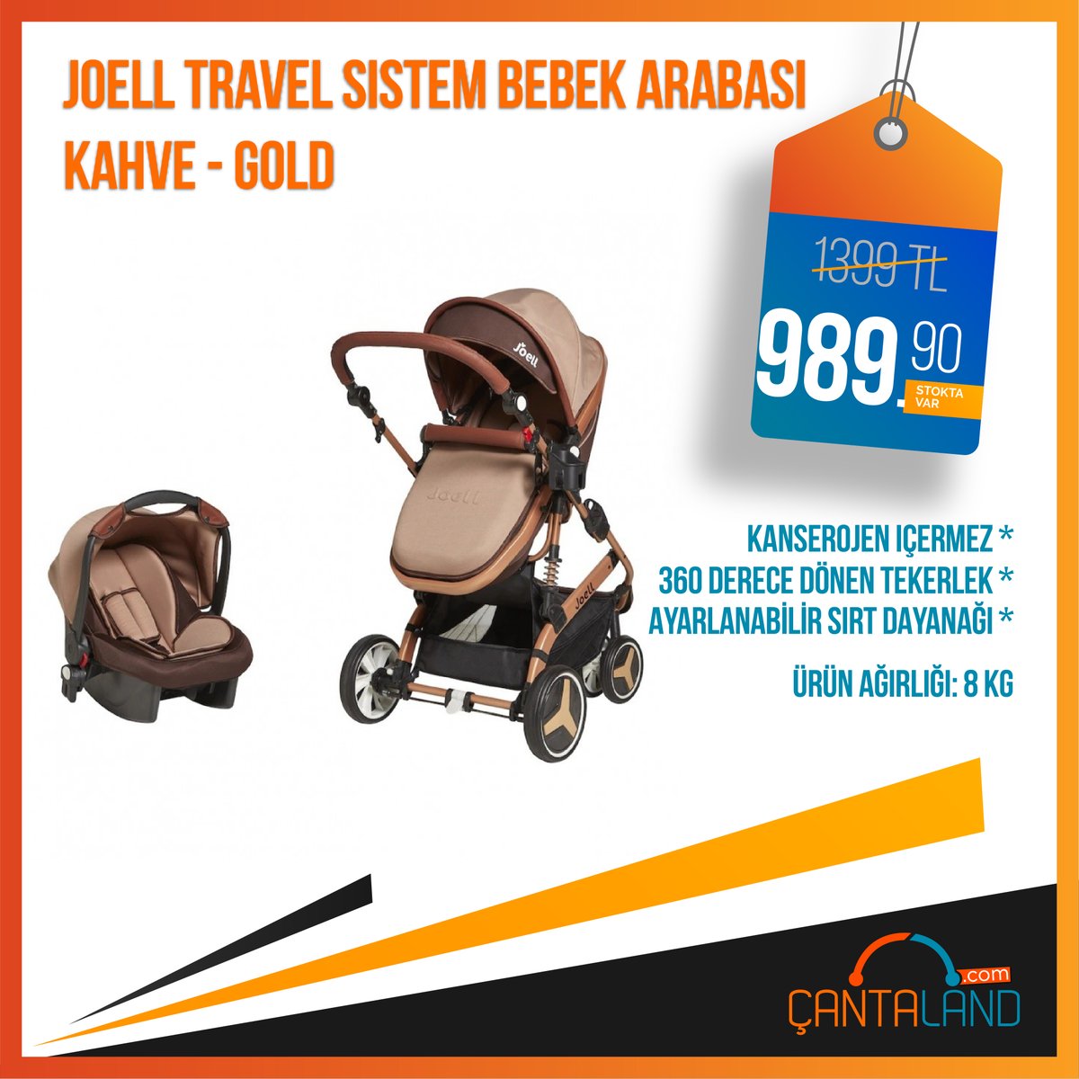 cantalandcom's tweet photo. Stok Kodu: JO-1001-KG

Joell Travel Sistem Bebek Arabası, ebeveyn ve bebek sağlığı düşünülerek tasarlanmış kanserojen madde içermeyen hammadde’den üretilmiş. #annebebekkombini #bebekarabası #bebekarabasi #travelsistembebekarabası #portbebe #ebeveynlik #ebeveyn #joell https://t.co/AbmVbkGbfU