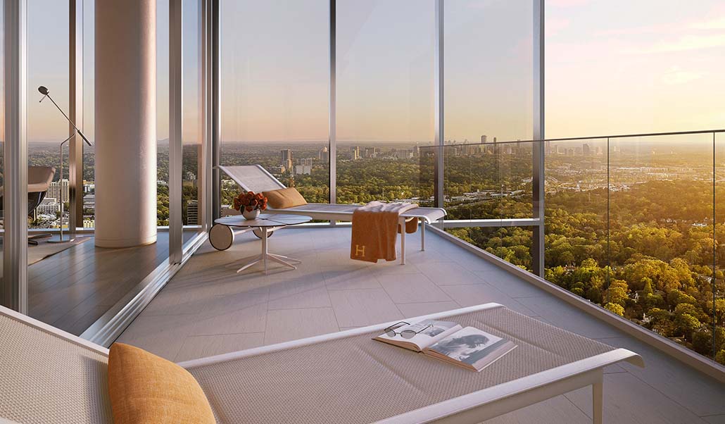 No2OpusPlace's tweet photo. Walking out to sunshine and skylines. ☀️Endless city views from every residence at #No2OpusPlace. 😍🌆 https://t.co/AUzI9Mel2t