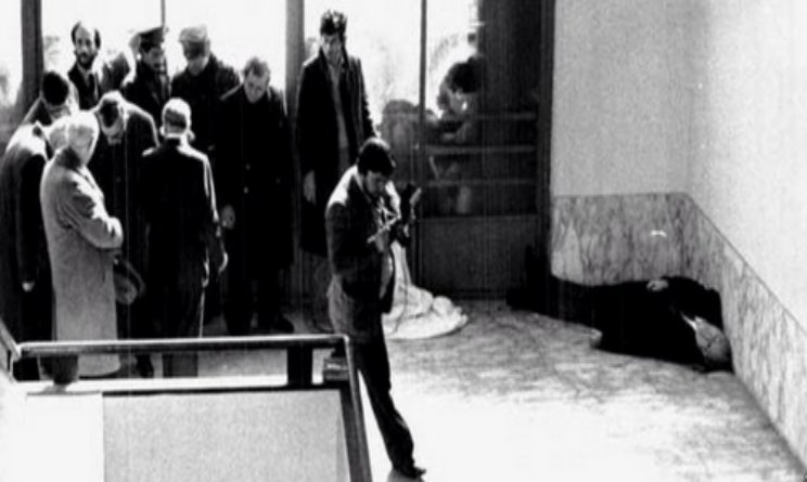 On 12 February 1980, Vittorio Bachelet, a Law Professor, Vice- President of the High Council of the Judiciary and political activist in 'Azione Cattolica', was shot and killed by two members of the Brigate Rosse on a staircase inside 'La Sapienza' University in Rome 4.>