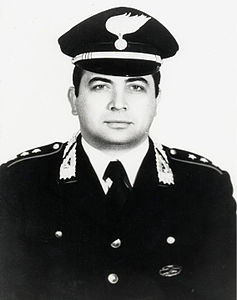 On 4 May 1980, in Monreale (Sicily), Emanuele Basile, Captain in Carabinieri, who had a leading role in investigating the murder of Boris Giuliano, was killed by the mafia. Just a few days earlier he'd handed his dossier of evidence on the Giuliano case to Paolo Borsellino 8.>