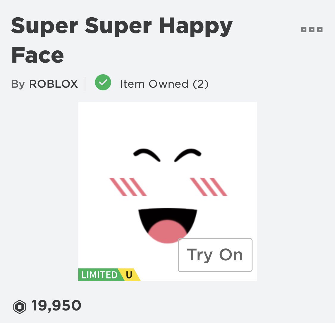 super super happy face - Roblox