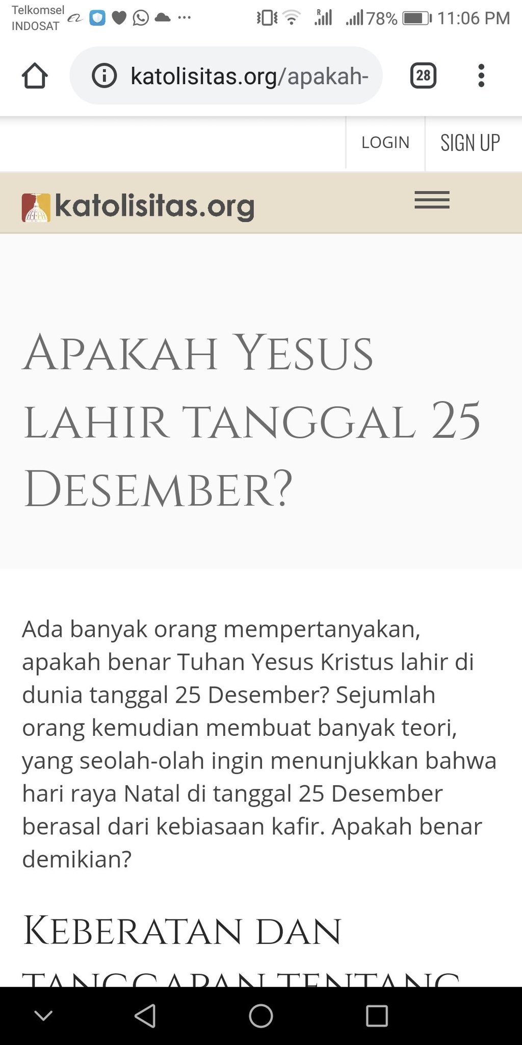 Katolik Garis Lucu On Twitter Berhubung Situs Yg Katomin Jadikan Rujukan Down Ini Artikel Lain Yang Bisa Dijadikan Rujukan Kenapa Kelahiran Yesus Ditentukan Tgl 25 Desember Https T Co Tqronzyly1 Https T Co Z7jhr5wuz3