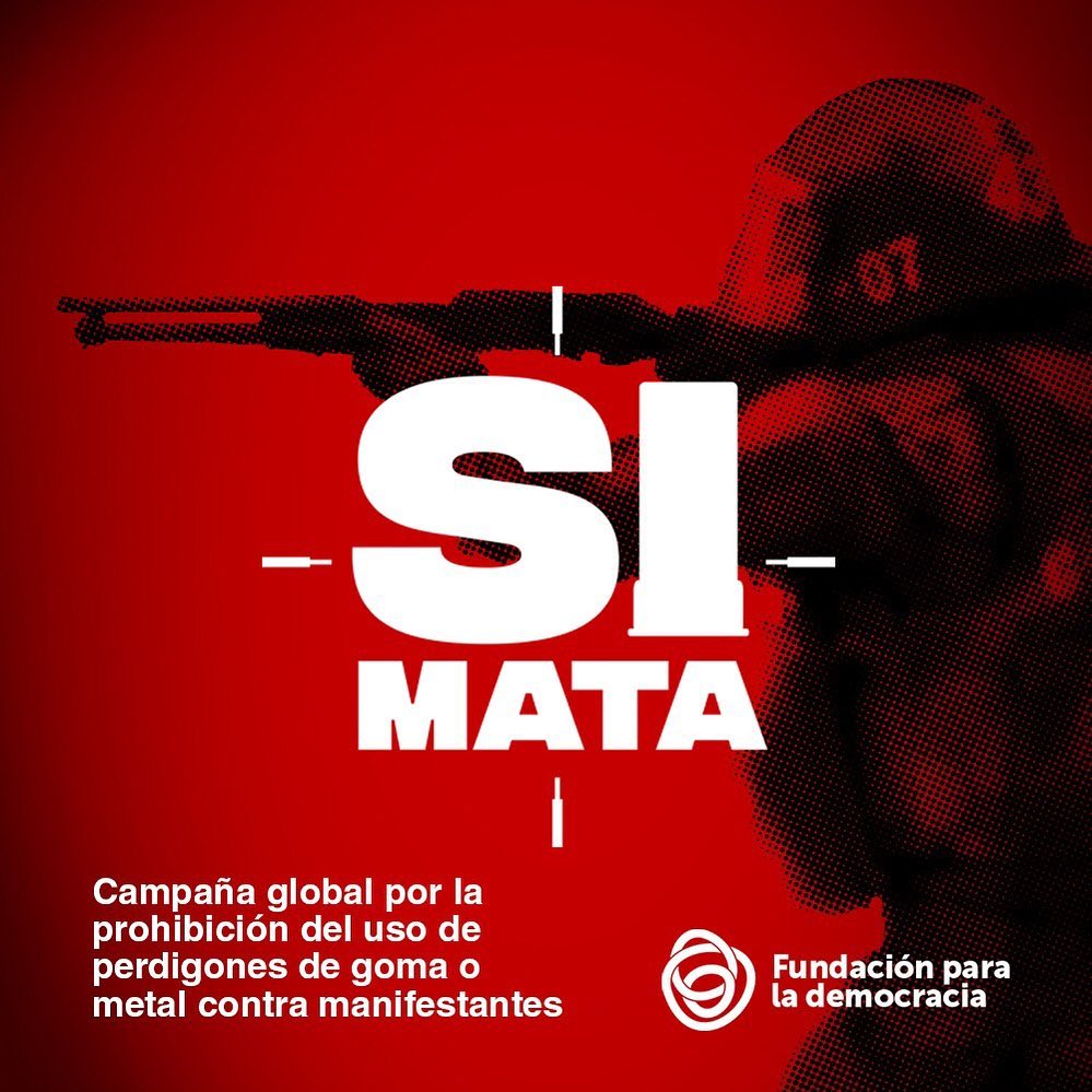 FundacionDemo's tweet photo. CAMPAÑA PARA LA PROHIBICIÓN DEL USO DE PERDIGONES DE GOMA Y METAL CONTRA MANIFESTANTES
Exigimos la inmediata y total prohibición del uso de postas de goma y perdigones metálicos en contra de manifestantes.
👉 Firmá el petitorio https://t.co/WjAdyec4BM
#simata https://t.co/9bEh6sdWwv