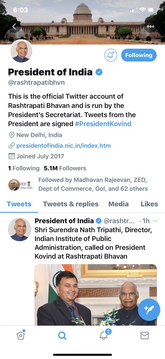 SN Tripathi tweet media