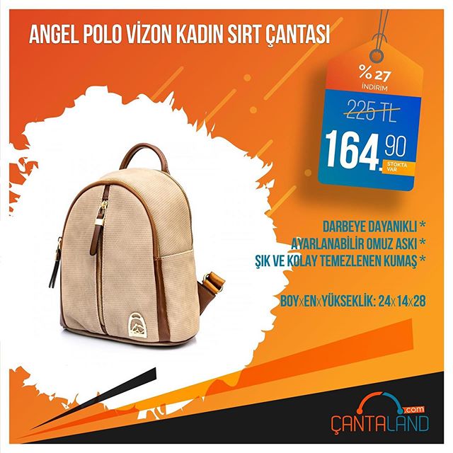 cantalandcom's tweet photo. Stok Kodu: SHN-8565-VZ
Angel Polo Günlük Sırt Çantası, tam kadınlara göre. Üstelik kanserojen madde içermeyen kumaştan, günlük kullanıma uygun olarak tasarlandı.

#kadınçantası #kadincanta #kadınçanta #günlükçanta #sırtçantaları #angelpolo #sırtcantası https://t.co/R4mhwA4LqM