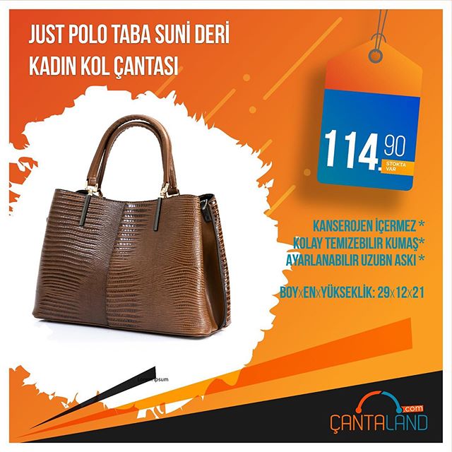 cantalandcom's tweet photo. Stok Kodu: JF-1967-TB
Just Polo Suni Deri Kadın Kol Çantası, ayarlanabilir uzun askı seçeneğindeki ile özgür kullanım alanı oluşturuyor. #kadınçantası #kadincanta #kadınçanta #elçantası #kolçantası #kolcantasi #çantamodelleri2019 #çantadünyası #çantacı #çantacım #çantamodası https://t.co/47uoCMuk9Z