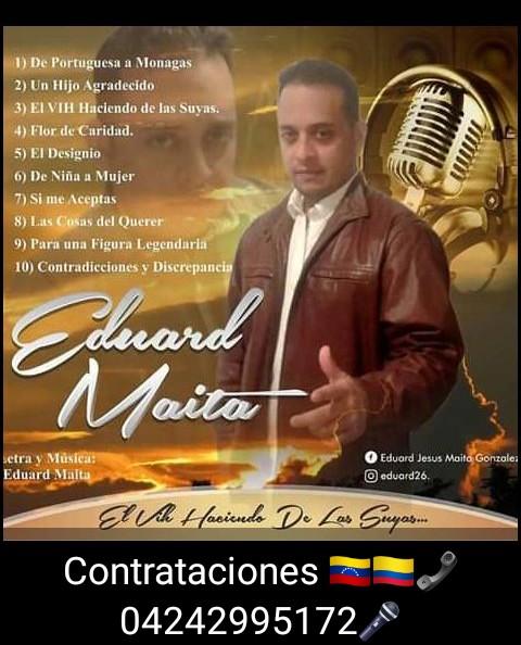 EDUARD MAITA🎤CANTANTE Y COMPOSITOR PORTUGUESEÑO 🇻🇪 SOLITA SUS CANCIONES🎶A TRAVÉS DE 🎖ENCUENTRO LLANERO INTERNACIONAL VENEZUELA 🇻🇪📲