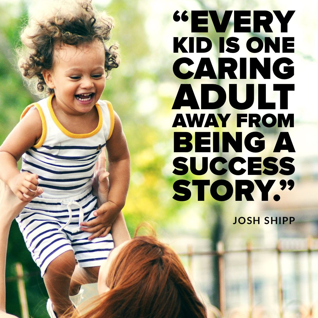 simply_foster's tweet photo. “Every kid is one caring adult away from being a success story.  – Josh Shipp #fostering #fostercare https://t.co/xRGgDAho52