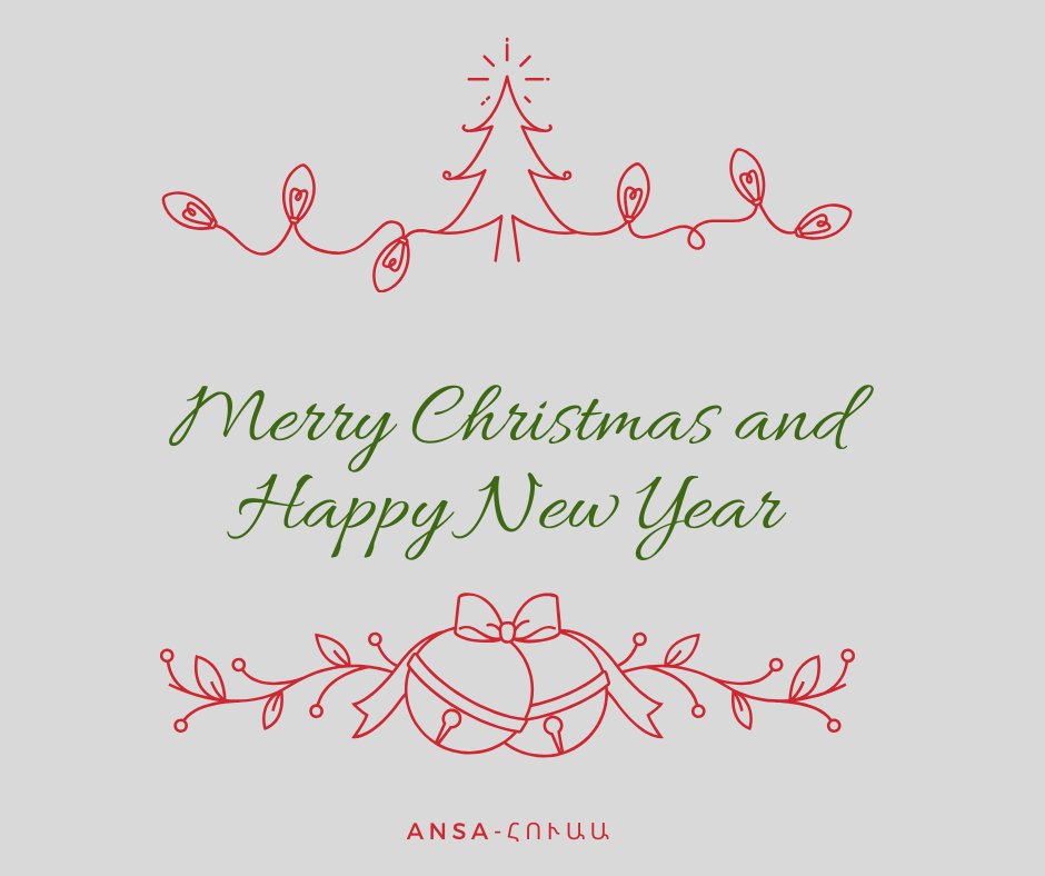 Happy New Year and Merry Christmas!🎅🤶
ANSA wishes you and your families endless joy and happiness in the upcoming 2020 year.