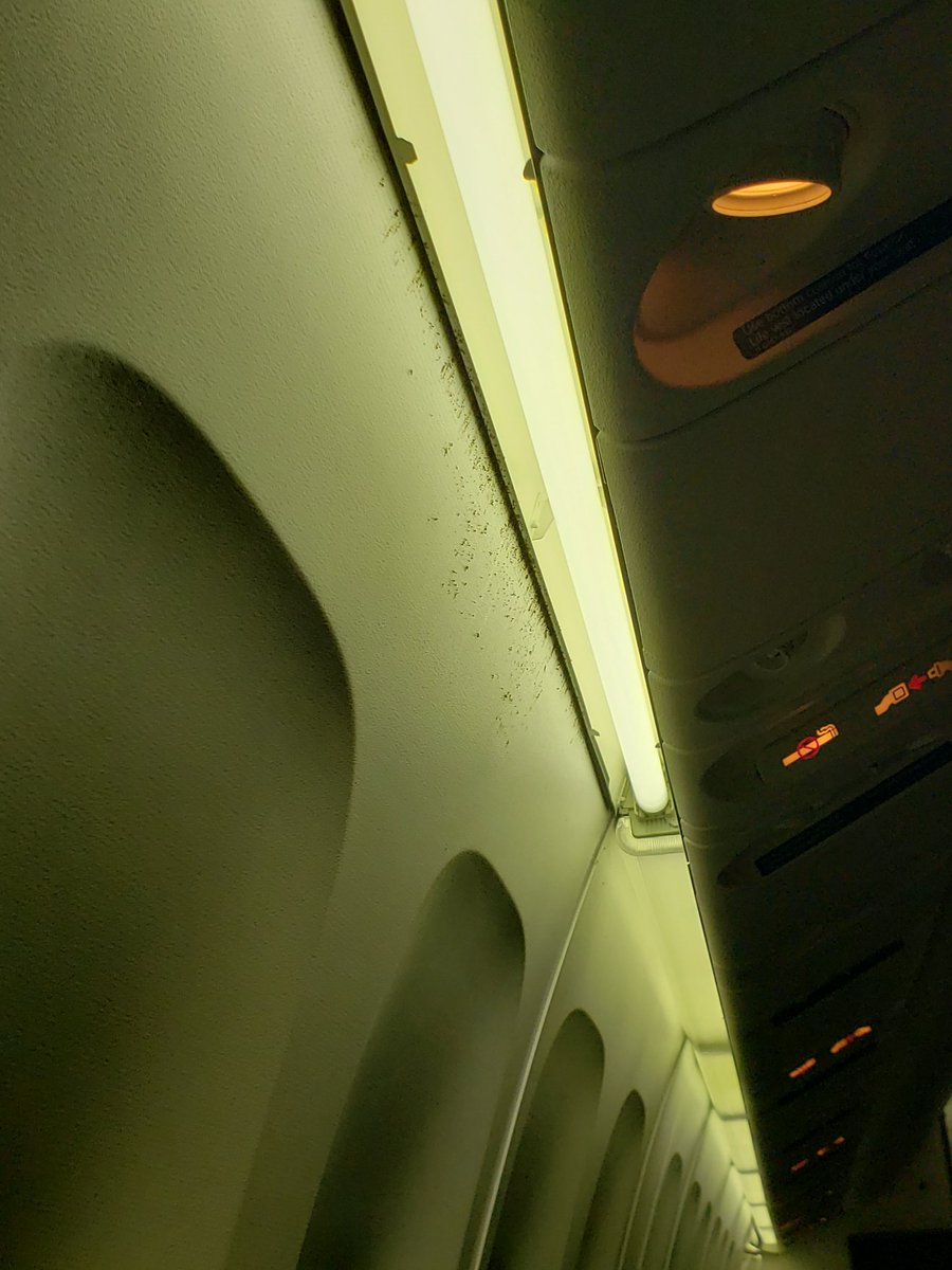 BettyBoopsy78's tweet photo. @Delta my international flight from ATL to STR DL116 had broken arm rests, missing light cover, seats that would not remain reclined, dirt on walls, which made me feel unsafe. What a shame?! Delta has been my airline of choice. Time for change.  #noqualitystandards #Shameful https://t.co/ILg3F92HPa