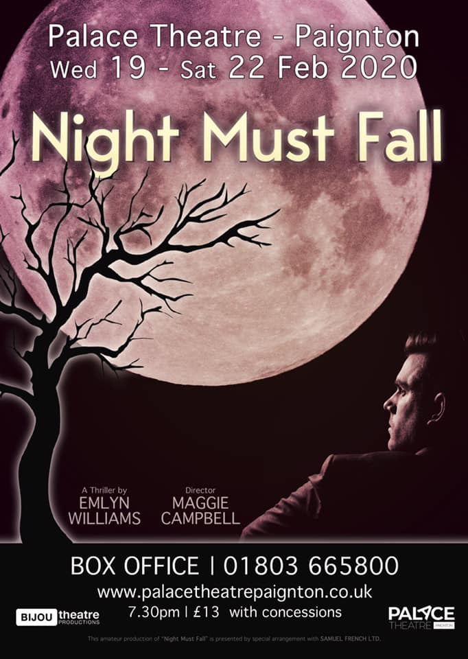 19-22 February -- It’s frightening to think what a face can hide… 

<a href="/TheatreBijou/">Bijou Theatre Productions</a> presents this psychological thriller from master playwright Emlyn Williams that will leave you on the edge of your seat!

palacetheatrepaignton.co.uk/shows/night-mu…