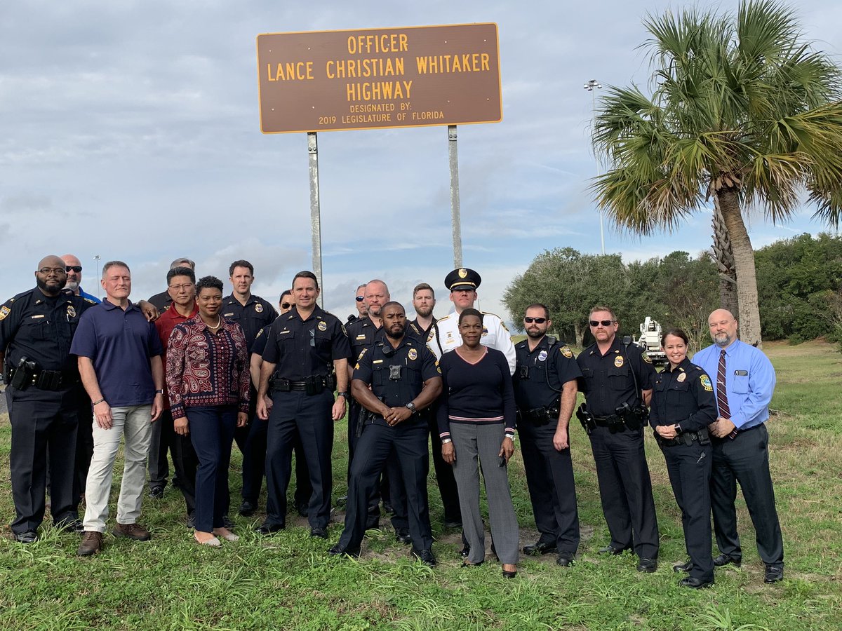 Thank you @SenAudrey2eet <a href="/traciedavisjax/">Tracie Davis</a> <a href="/szonajaxfop/">Steve Zona</a> for your work to make this happen.  We will never forget #OfficerWhitaker