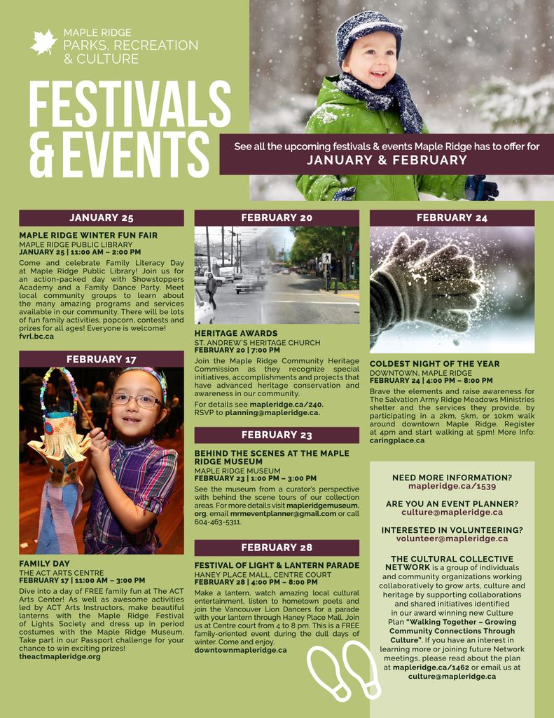 whatsonrm's tweet photo. Some fun stuff going on in Maple Ridge starting in January!

#whatsonridgemeadows
#mapleridge
#recandleisure
#events
#local https://t.co/IsaTUWXP2X