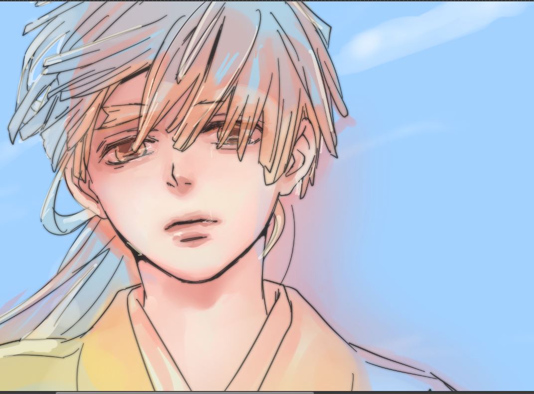 「情緒アレな時とにかく執拗に描き込みすると落ち着く～
これたぶん永遠に終わらない絵」|あかり⚡️中毒_多忙のイラスト