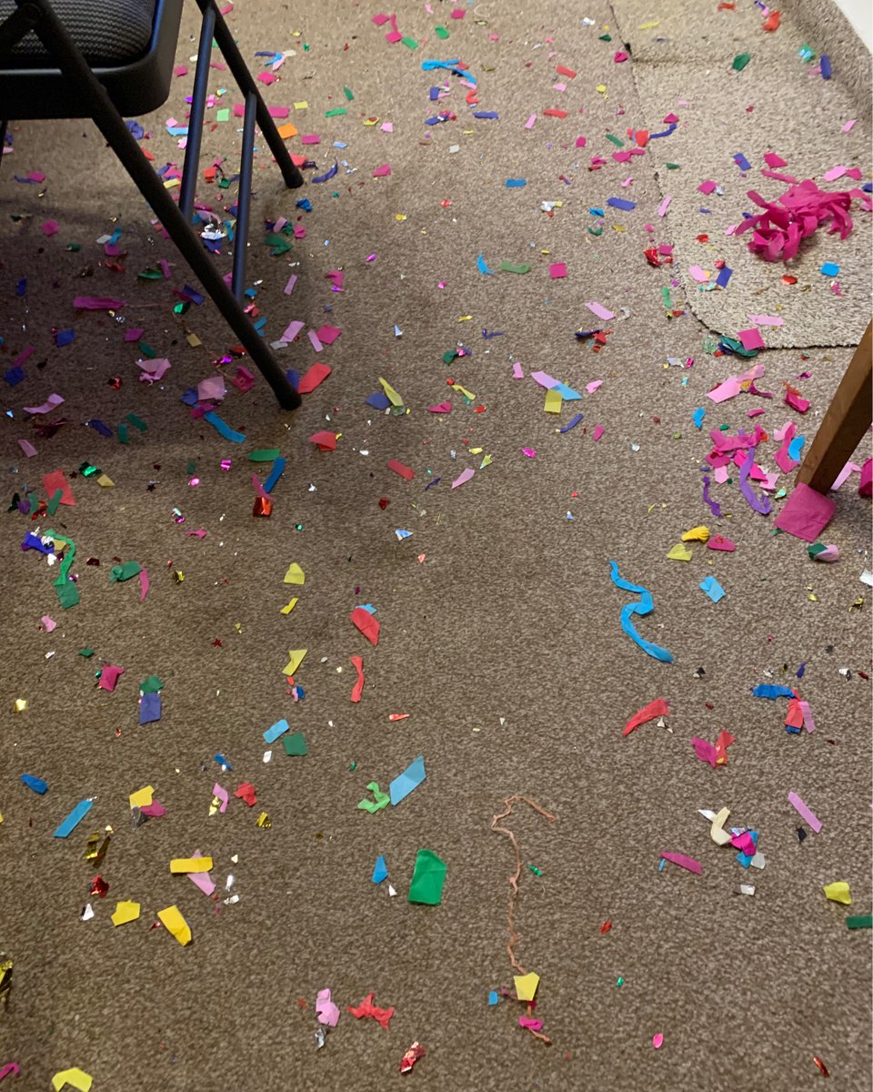 My #takeonemoment from #christmas2019 - the aftermath of Christmas Day dinner and a party cannon let off by my son. Keep finding bits of it and it makes me smile 😊❤️🎉#hertshour #nye #family #herts #mentalhealth #stalbans