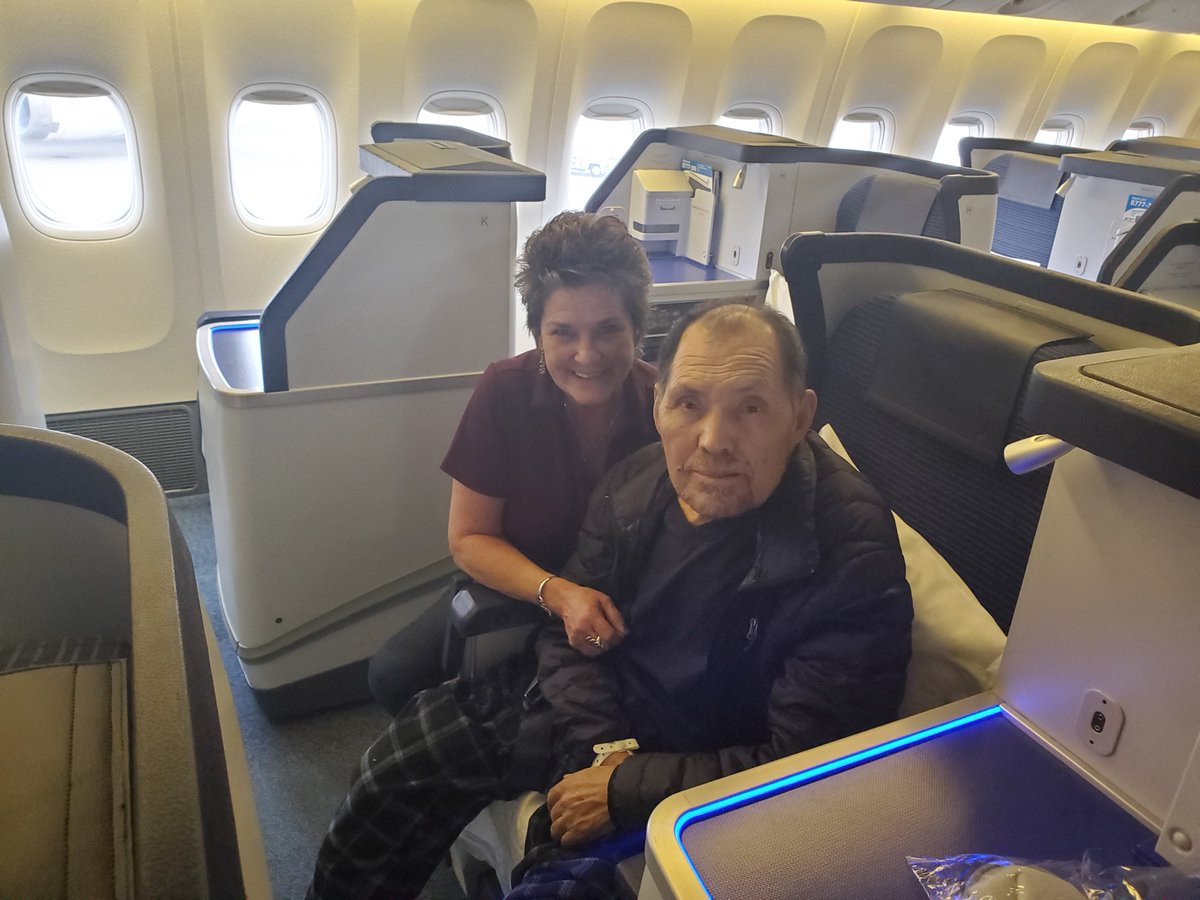 FlyingNurseIntl's tweet photo. Kathy, a senior flight nurse, recently accompanied a client from Guam to Mexico. He was happy to be headed home and made it there in time for Christmas! Let us take the stress out of long distance travel with medical issues. Call 808-521-1333 or visit https://t.co/oTRL2e6Z2L. https://t.co/e2KmoKGUdx