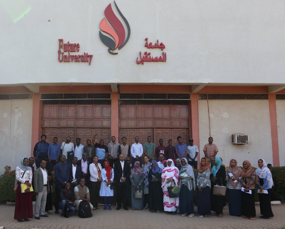 Students from Future university in #Khartoum #Sudan after the learedship workshop held by #Sudanknowledge and #WASD earlier today