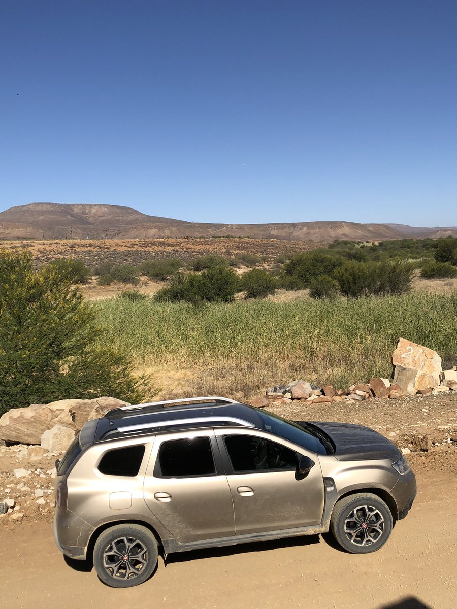 SpikeTheCarGuy's tweet photo. We’ve made it to Clanwilliam from Sutherland - 375km almost entirely on dirt! @Renault_SA #Duster has been solid; #TechRoad spec keeping things cool & comfotable.
#TravelSA
#RoadTripSA
#ShotLeft
#RenaultDuster https://t.co/dWuYO02s9r