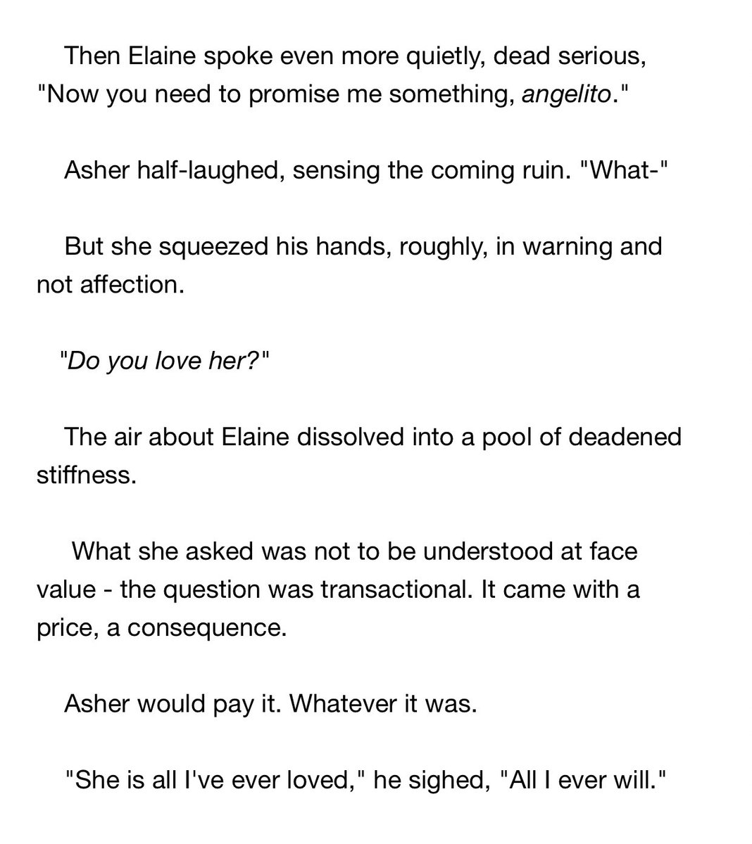 kakiewrites's tweet photo. highlights of #AsherAndEliza #1999II to jog your memory before III is published. aside from...you know. we don’t need reminding of the end. https://t.co/7zTjzorYri