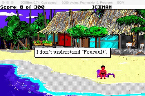 „I don‘t understand Foucault“ (Codename ICEMAN: Sierra 1989)  #Foucault  #GameStudies