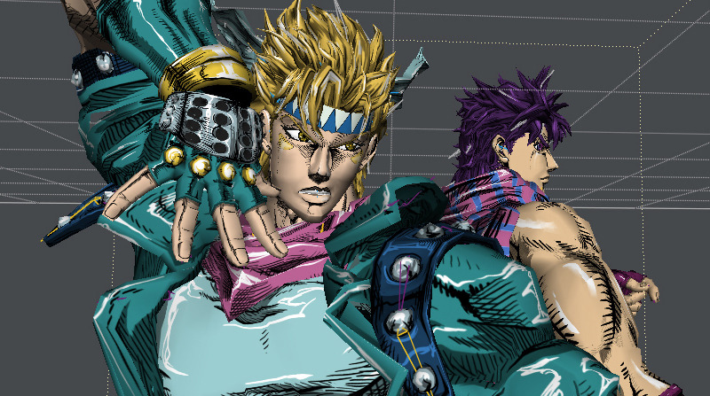 Jojo and Caesar's pose. 