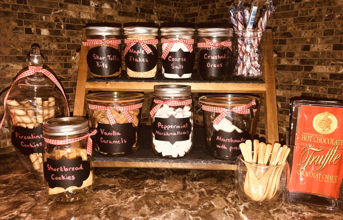 unstickdaughkun's tweet photo. Pull out your mason jars &amp; have 
fun creating a hot chocolate stand right in your kitchen!  It’s so easy to create &amp; your guests will love it.  Visit https://t.co/NaWUVWYGGA for details on how to create it. https://t.co/CgwOdBEbUV
