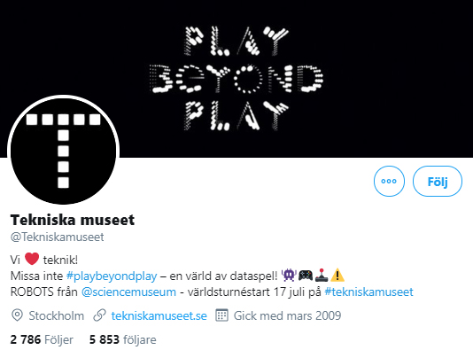 svenskhistoria's tweet photo. Topplista över 101 svenska museer på Twitter:
https://t.co/iYRcY2wr2y
#kulturarv #museitoppen https://t.co/9yMUJs5Boe
