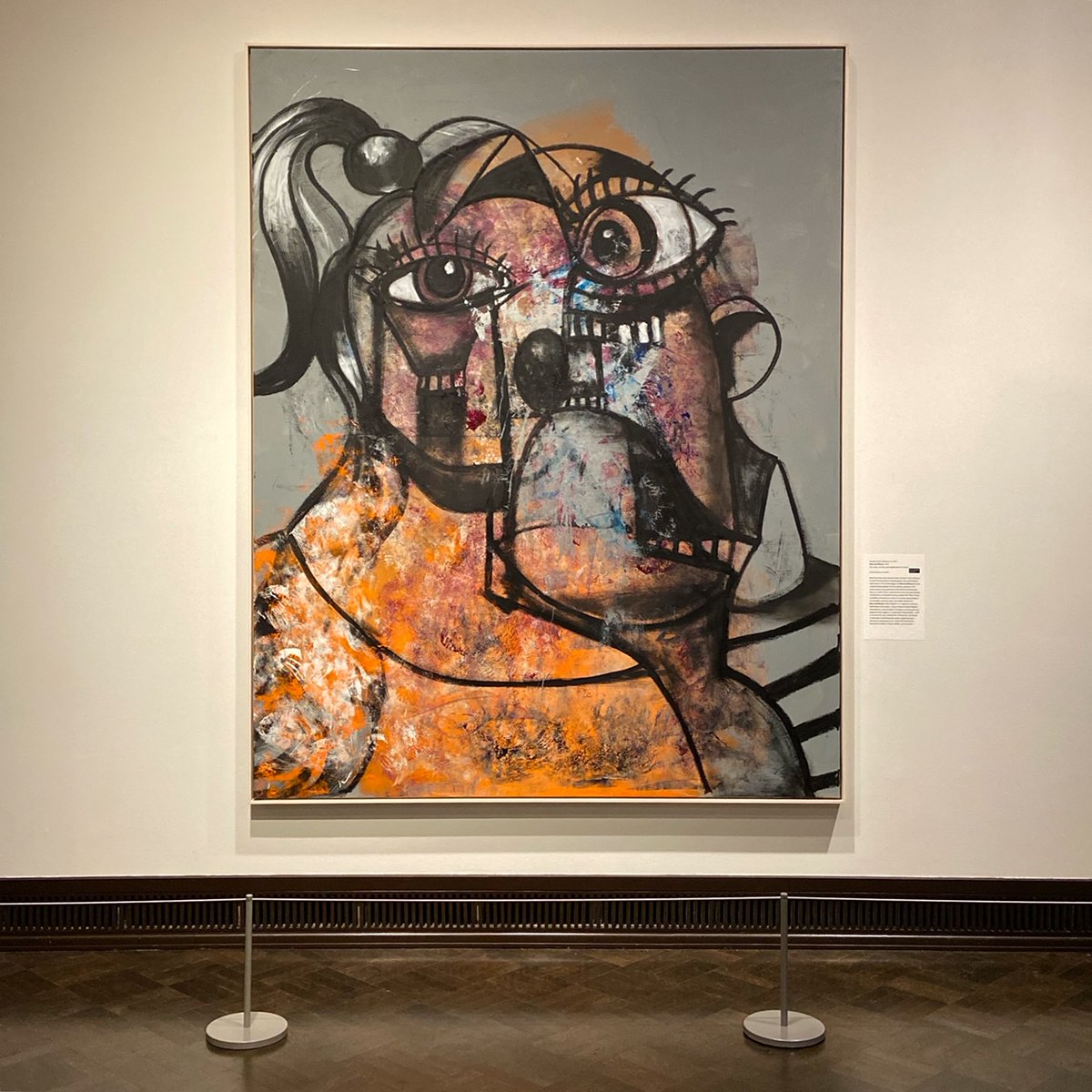 jsmauo's tweet photo. ✨Masterworks Monday✨
George Condo (American, b. 1957)
Man and Woman, 2019
Oil, acrylic, oil stick, and metallic paint on canvas
Now on view through March 22, 2020.
#masterworksmonday #masterworksonloan #georgecondo #americanartist #nowonview #oiloncanvas #contemporaryart https://t.co/GbEjNl5Kio