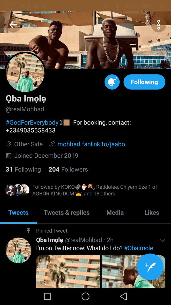 ekanzzz's tweet photo. @realMohbad Mehn.....
Me sef I've followed @realMohbad sharp sharp! 💯💯
#Obalmole

Boss! Make new year stew for me abeg!🙏🏾🙏🏾 https://t.co/zWdyB7d9AK