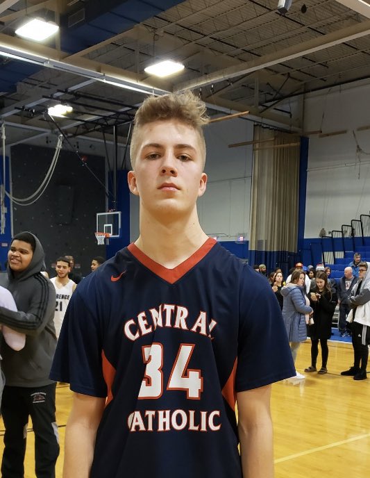 RivalsNation's tweet photo. Been following the Merrimack Valley (Commonwealth Motors) Christmas Tournament for a long time.  Anthony Traficante’s 21 points, 21 rebounds, and 7 blocks performance for Central Catholic was one of the top performances I’ve seen at the tournament.  A dominating performance. https://t.co/ed3m10QhDj
