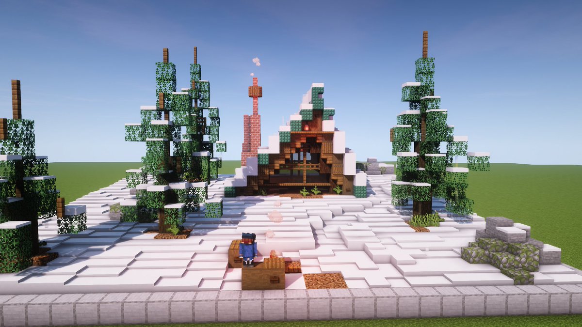 seanbitss's tweet photo. Day 3 of #ABuildADay I built a winter cabin for this one in sort of an a-frame styled look to it. Follow for more also check out the video below! #AVideoADay
------------------------
Info:
Texture Pack: Default
Shader: Mix of SEUS PTGI and BSL
📷Video: https://t.co/l2edHgfzhc https://t.co/J2H3IxWj1e