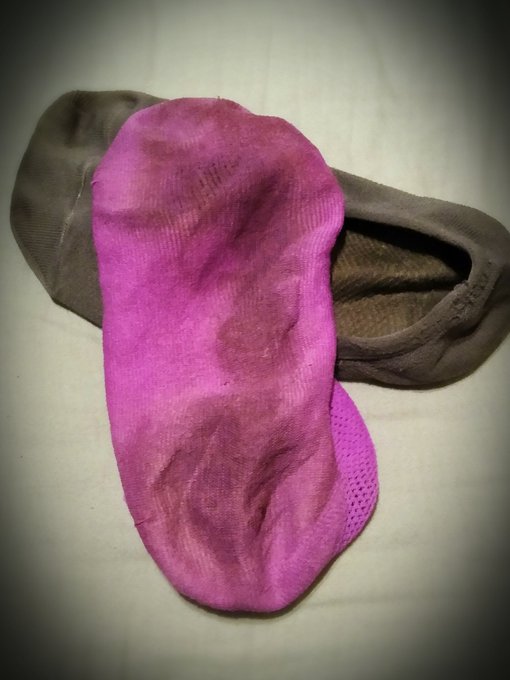 Old, dirty, smelly worn out socks. Time to retire and sell this mixed matched pair.   Breath it in bitches<a href="/tag/footfetish"class="tags"><span>#footfetish</span></a><a href="/tag/findom"class="tags"><span>#findom</span></a>