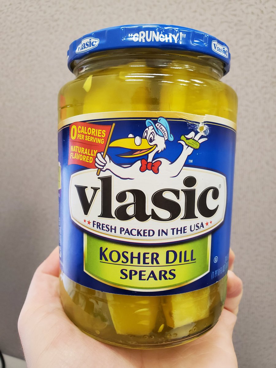 iloverealppl's tweet photo. Ok, #PickleReview it is! vlasic Kosher Dill Spears.
I just talked to Momma stork, and confirmed that these are what I grew up on, which may explain some bias and eagerness to consume nearly the entire jar, but it ain't all sunshine and tangy brine... https://t.co/ZZDHXYsdiP
