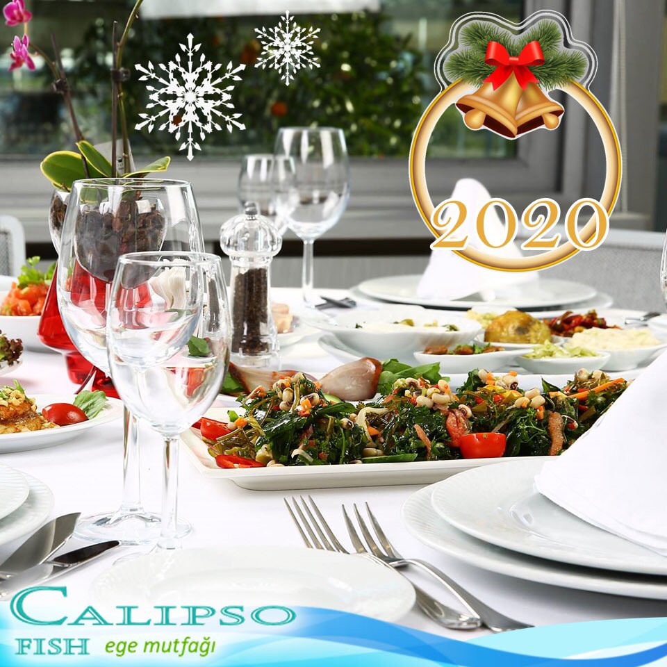 Sevdiklerinizle birlikte güzel bir yeni yıl yemeğinde, en özel lezzetler sizin için Calipso'da!
#CalipsoFish #EgeMutfağı #YılbaşıYemeği #yeniyilyemegi #2020