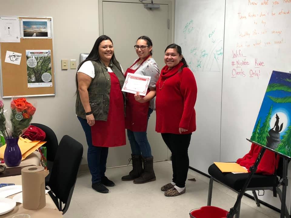 _PositiveVoice's tweet photo. Certificates of Completion handed out to the most recent participants of the @_PositiveVoice program @NokeeKwe https://t.co/jGzxQ1T6fN
