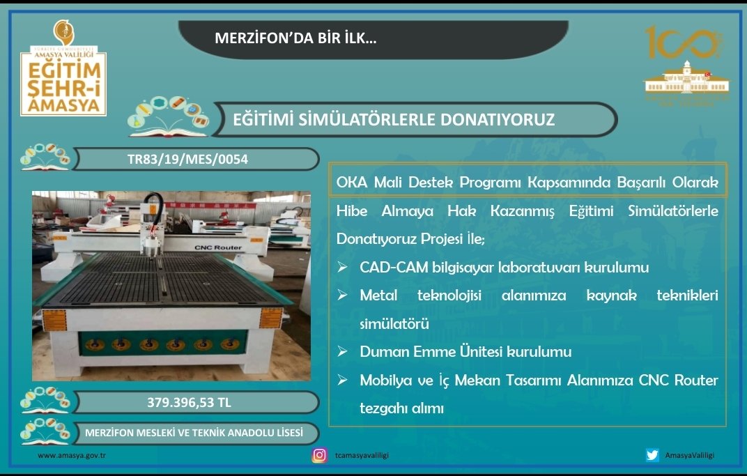 Şehzadeler Şehri Amasya'da, 
Eğitim Şehr-i Amasya sloganı altında,
5132 öğretmenimizle, geleceğimizin teminatı çocuklarımız için 2020 yılında da var gücümüzle çalışacağız.
#egitimsehriAmasya
#2020amasyayaıyıgelecek
<a href="/tcmeb/">Millî Eğitim Bakanlığı</a>
<a href="/ziyaselcuk/">Ziya Selçuk</a>
<a href="/safran1958/">Mustafa SAFRAN</a>
<a href="/ikostereli/">İlker KÖSTERELİOĞLU</a>
