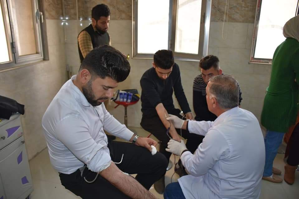 UniversityofMos's tweet photo. "A drop of blood equals a life" is the theme of the blood donation campaign for the Thalassemia center in #Mosul
https://t.co/LPLkPr2X8m
#Mosul
#Mosul2019
#UOMosul https://t.co/A7HHzpYKTO