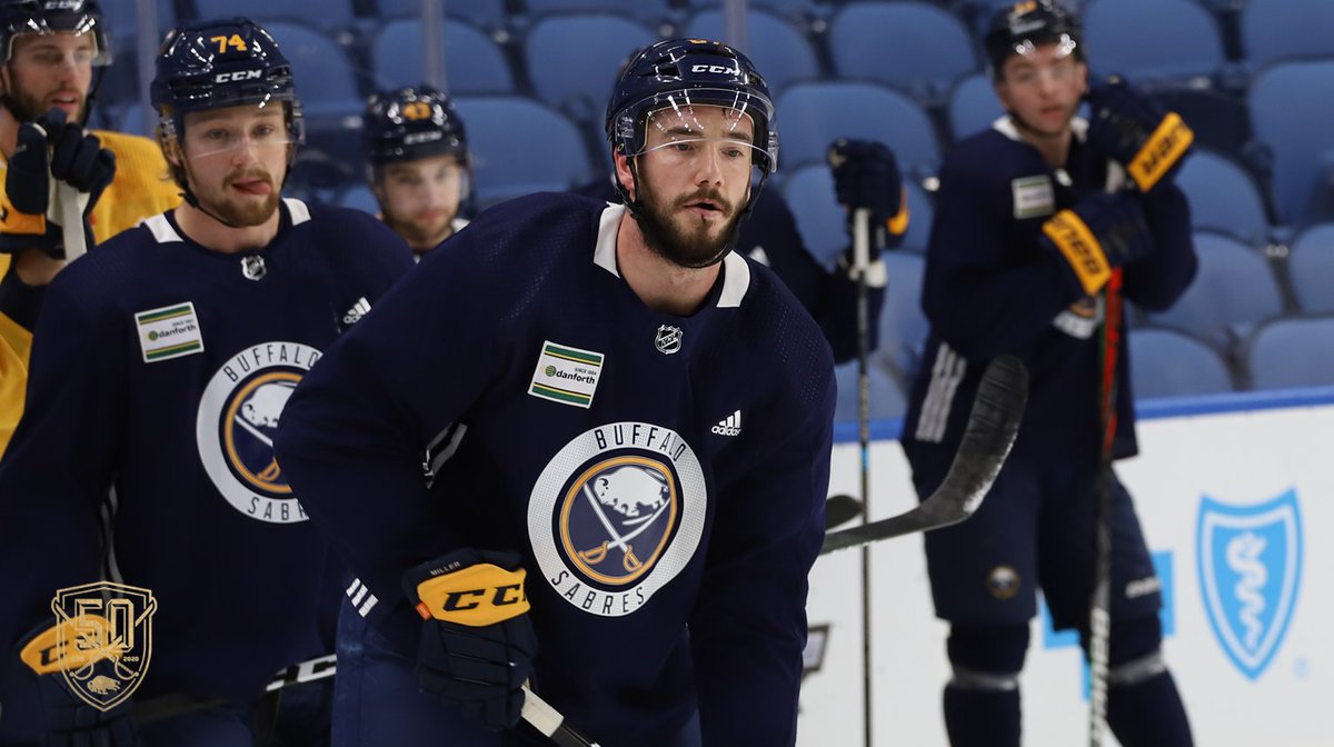 Dalton Smith is sporting number 6️⃣7️⃣ at practice today.

#Sabres50