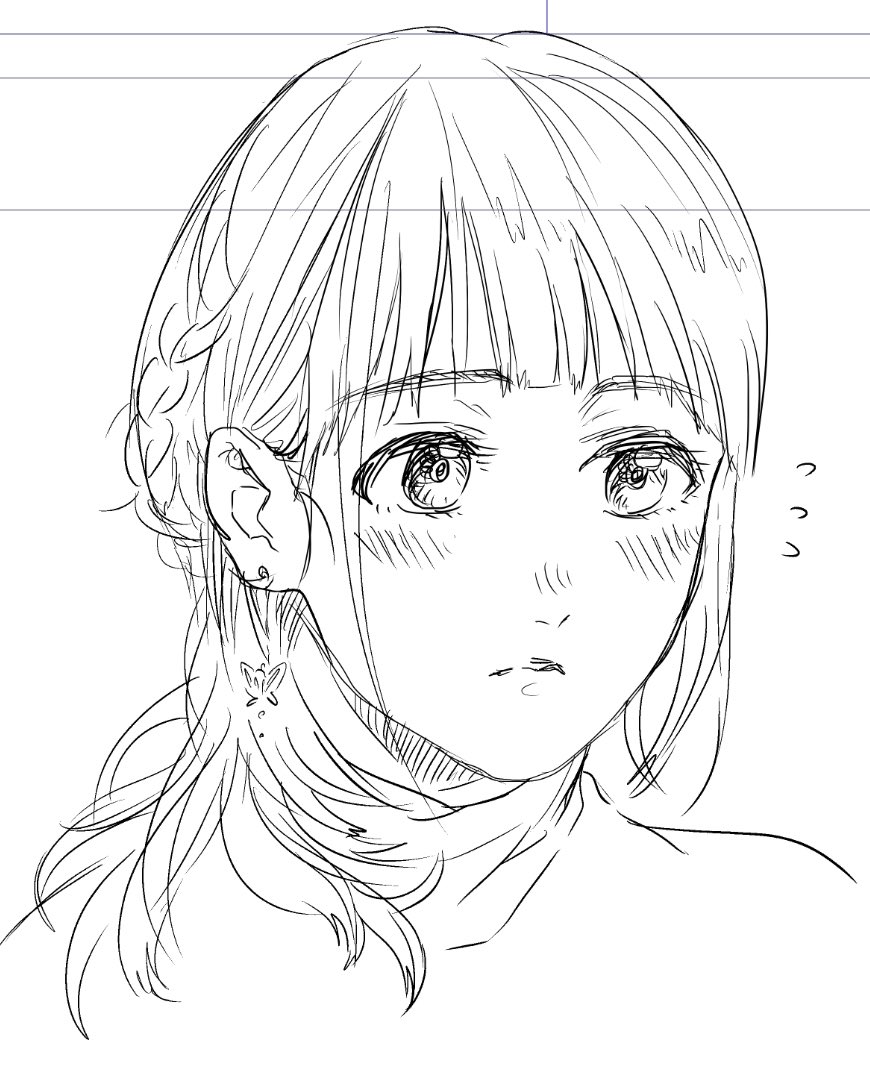 原稿始めなくちゃ…としばらくぶりにクリスタ開いたら普通に落書きしてしまった図。冬の鼻の頭とか耳とか赤くなってる女の子可愛くて好きなんです 