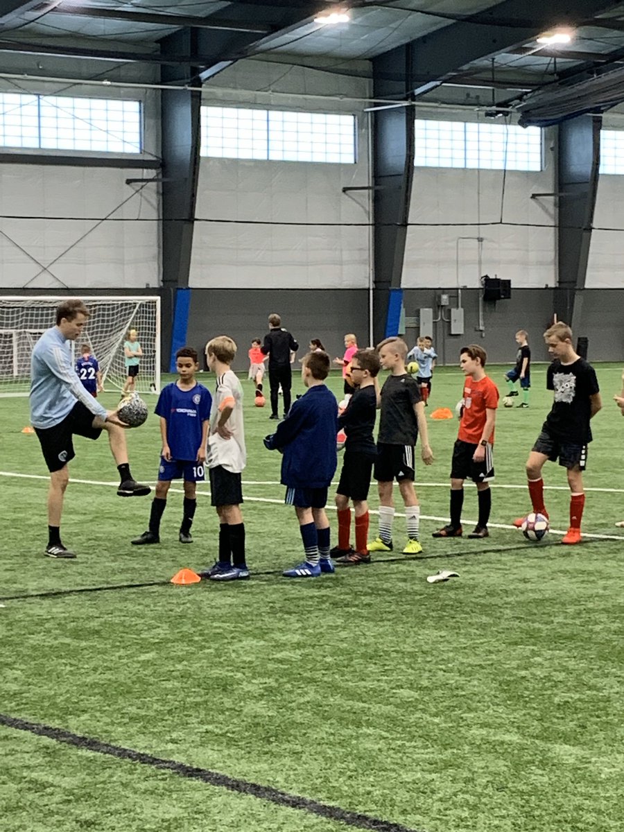 SCHEELSStryker's tweet photo. Look who’s at Stryker 👀 @SportingKC is in the building for a 1-day soccer camp for kids aged 5-14yrs! ⚽️ https://t.co/JrUrAVTUtr